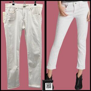 Rag & Bone (29 - NWT] The Dre Boyfriend Skinny Jeans in Aged Bright White
